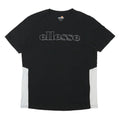 ELLESSE Mens Black & White Logo Graphic T-Shirt M Short Sleeve Crew Neck