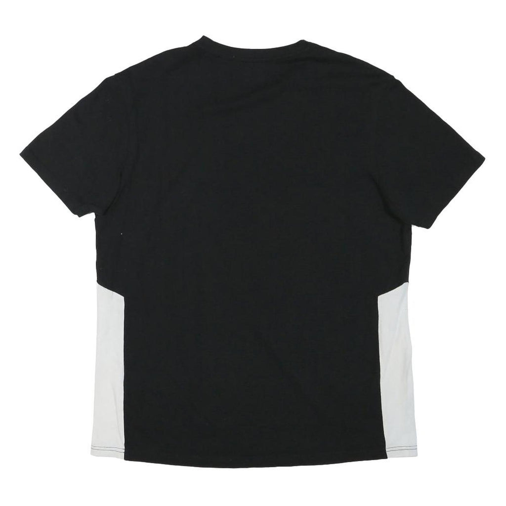 ELLESSE Mens Black & White Logo Graphic T-Shirt M Short Sleeve Crew Neck