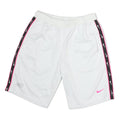 NIKE Mens White & Pink Sports Casual Shorts M W32 Polyester Lightweight