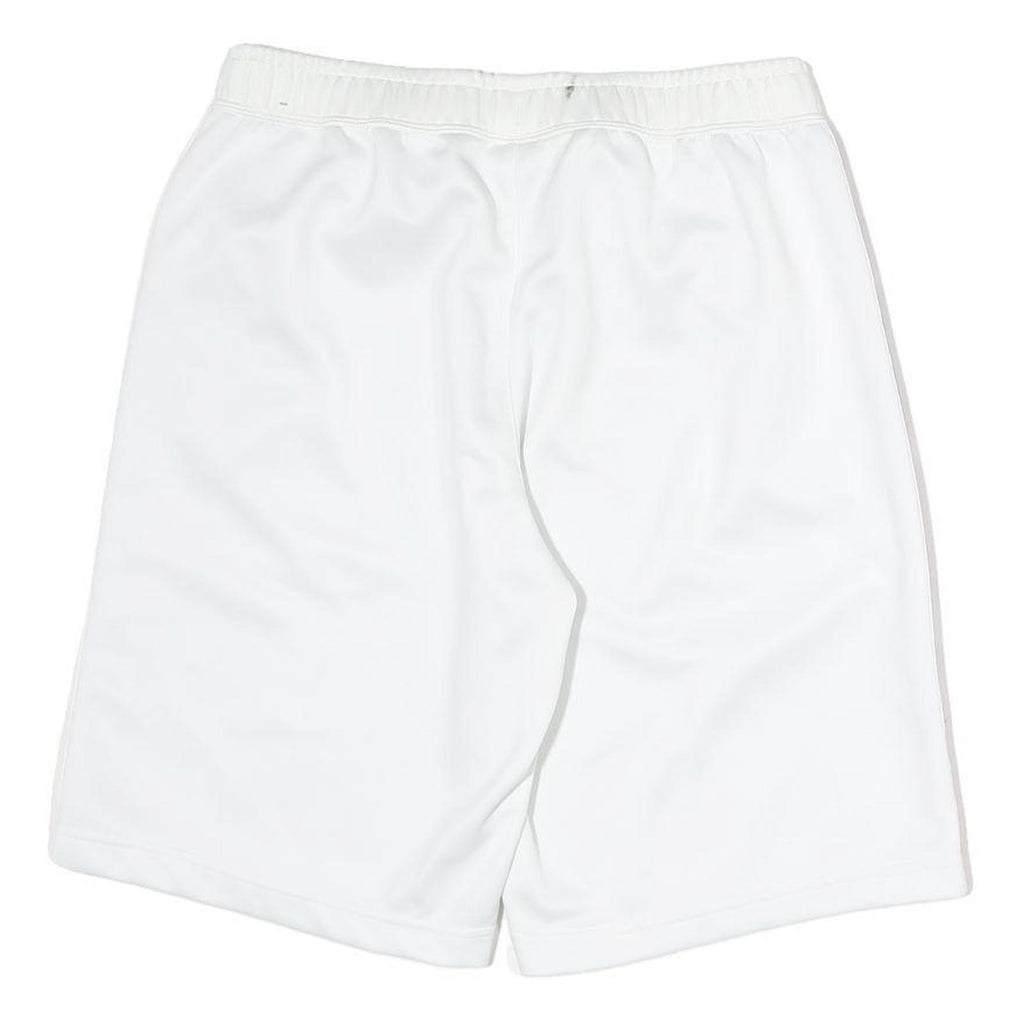 NIKE Mens White & Pink Sports Casual Shorts M W32 Polyester Lightweight