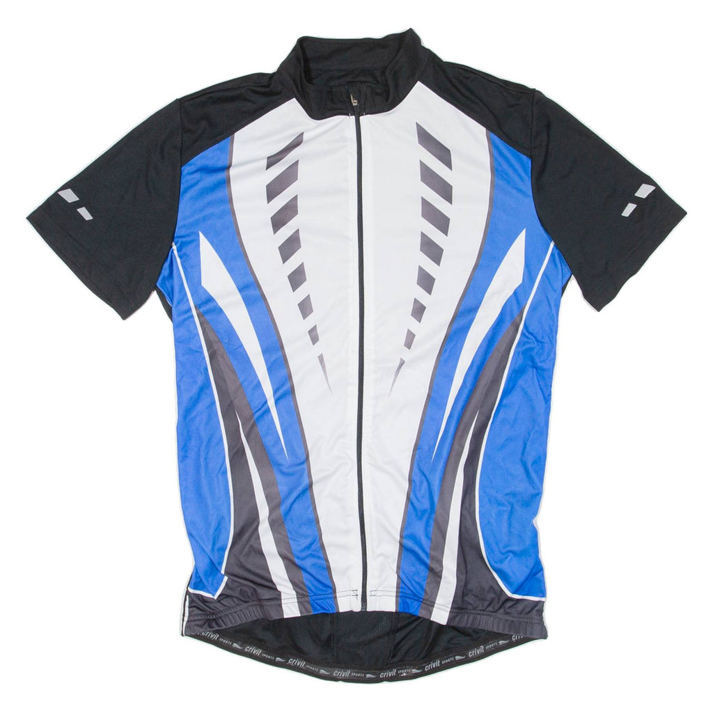 CRIVIT SPORT Cycling Mens Jersey Blue Full Zip L