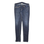 TRUE RELIGION Womens Jeans Blue Slim Skinny Denim Medium W31 L34 Stylish Zip