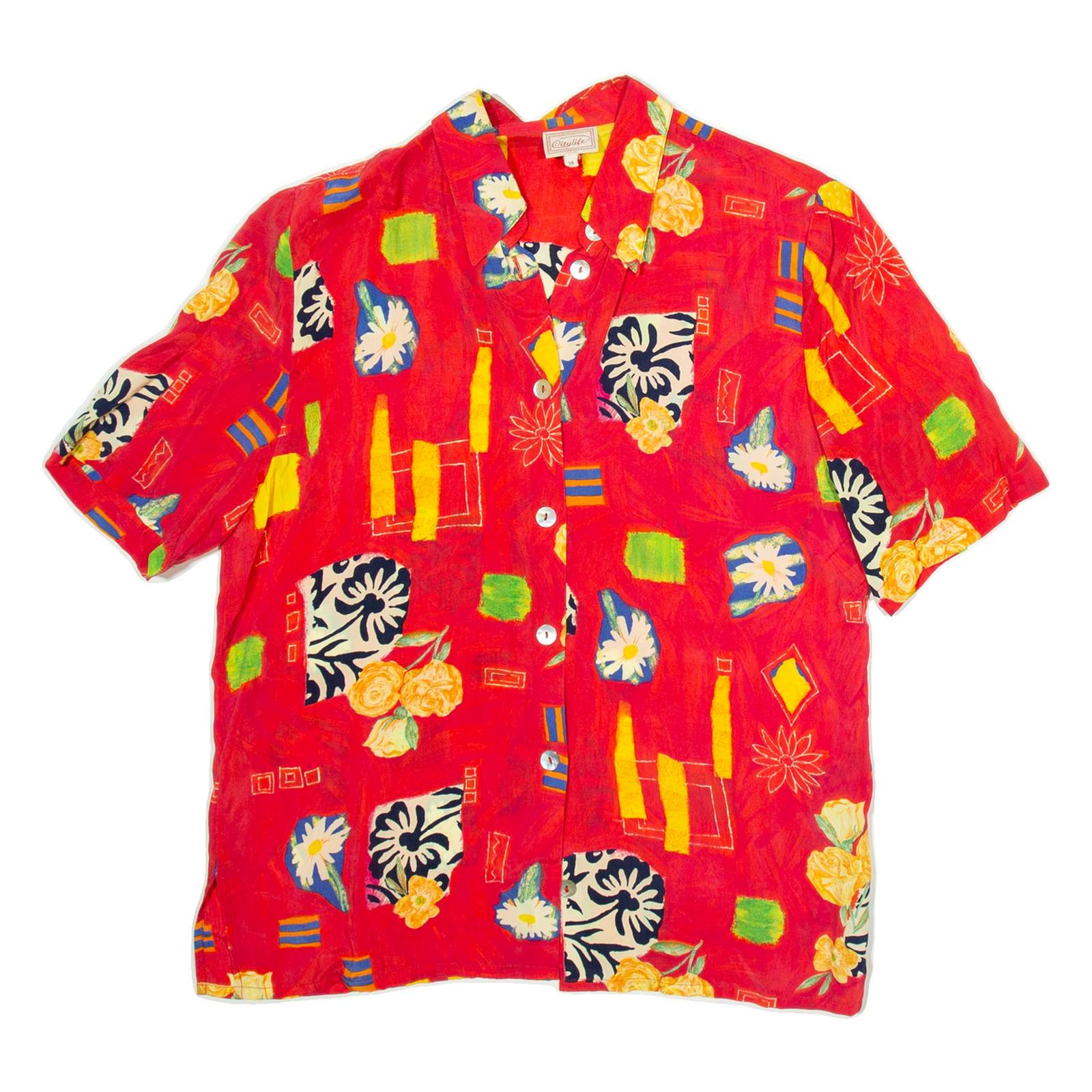 CITY LIFE Womens Shirt Pink Floral M
