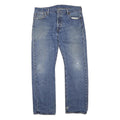 LEVI'S 501 Mens Jeans Blue Regular Straight Denim Light W36 L41 Classic Button