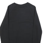 REEBOK Womens Black Sweatshirt Crew Neck S Cotton Blend Pullover Casual