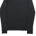 REEBOK Womens Black Sweatshirt Crew Neck S Cotton Blend Pullover Casual