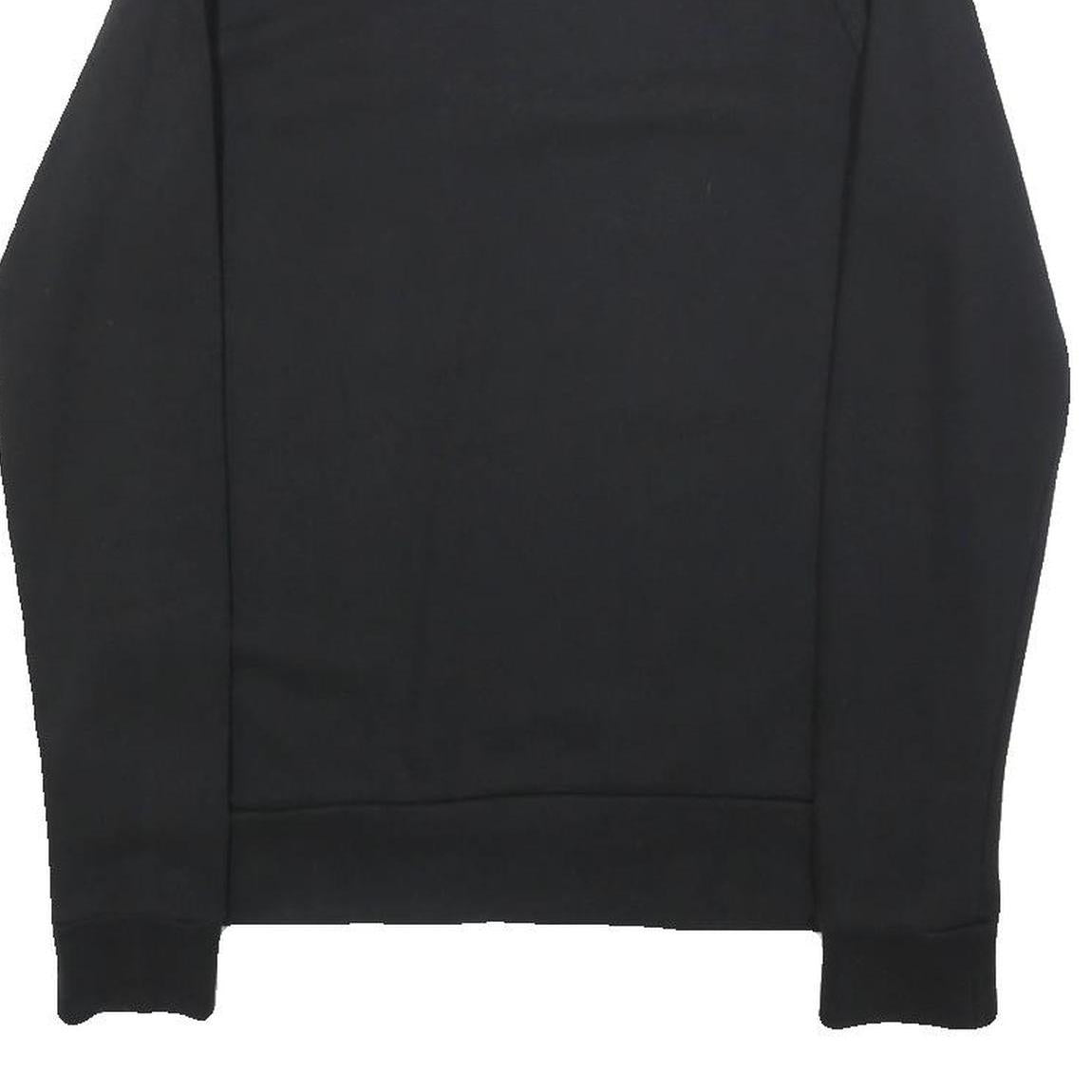 REEBOK Womens Black Sweatshirt Crew Neck S Cotton Blend Pullover Casual