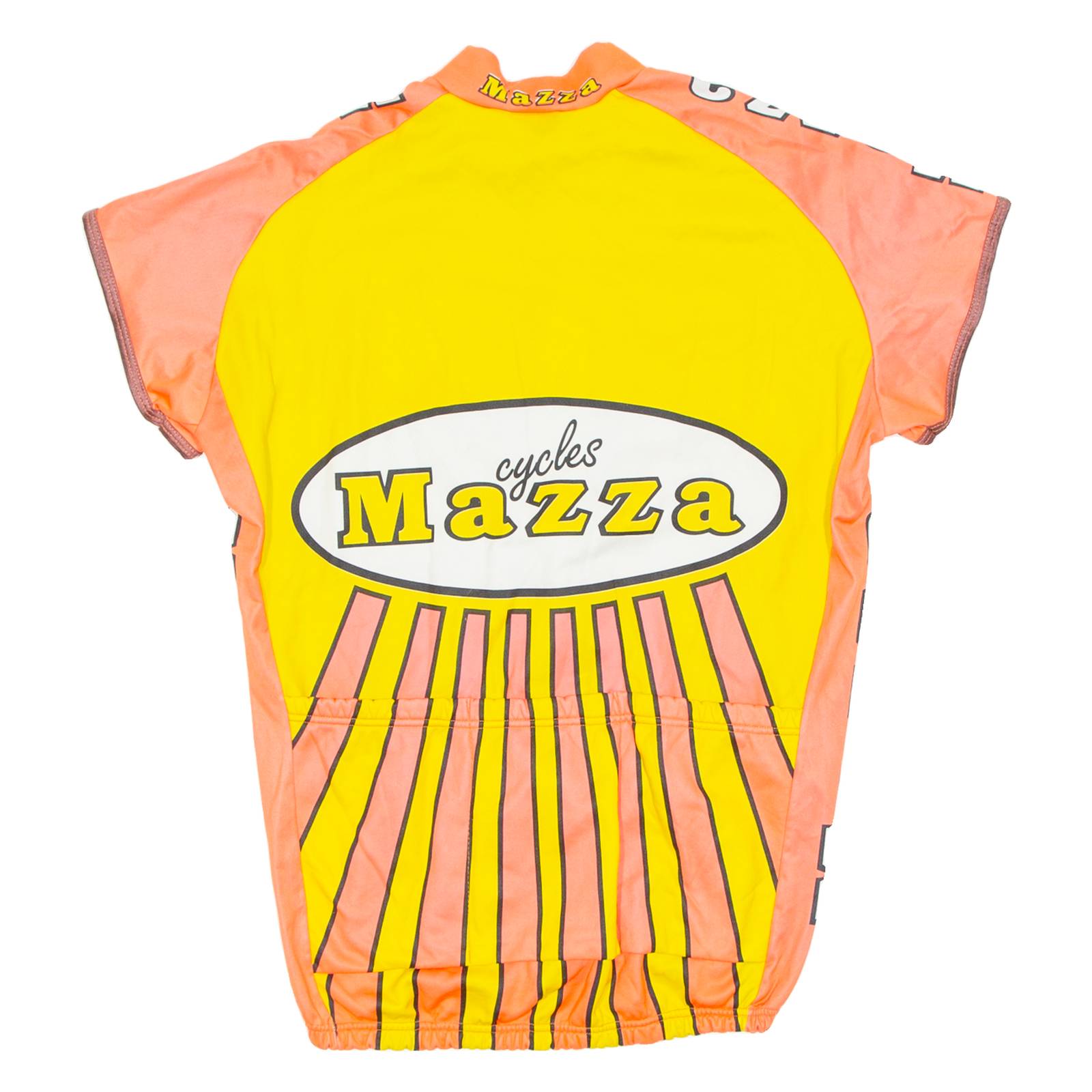 Cycling Mens Jersey Orange Full Zip S