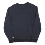 CHAMPION Mens Black S Sweatshirt Crew Neck Cotton Blend Pullover Logo
