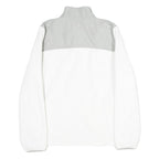 FILA Womens White & Grey Casual Polyester Jacket L Zip Plain Warm Soft