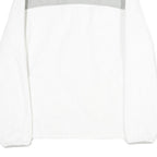 FILA Womens White & Grey Casual Polyester Jacket L Zip Plain Warm Soft