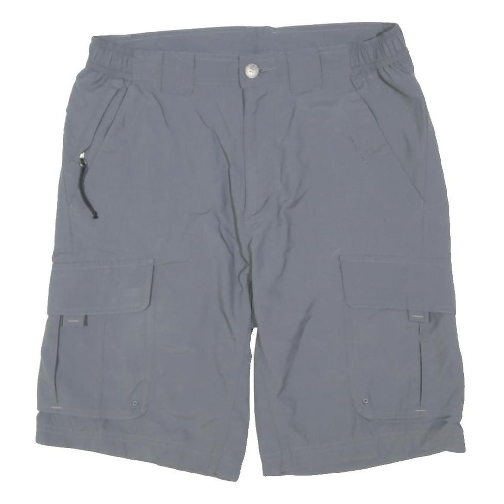 COLUMBIA Mens Shorts Grey Cargo S W29 Outdoor Casual Lightweight Polyester Blend