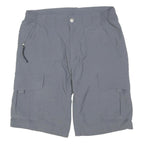 COLUMBIA Mens Shorts Grey Cargo S W29 Outdoor Casual Lightweight Polyester Blend