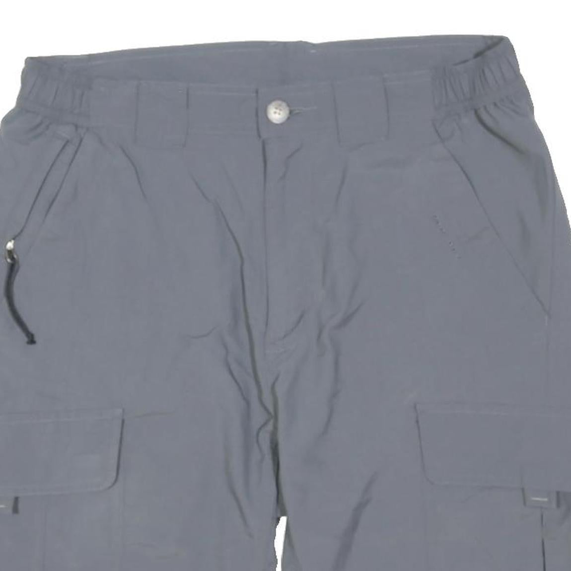 COLUMBIA Mens Shorts Grey Cargo S W29 Outdoor Casual Lightweight Polyester Blend