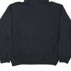JERZEES Mens Black & Burgundy Kentlake Pullover Hoodie L Cotton Blend