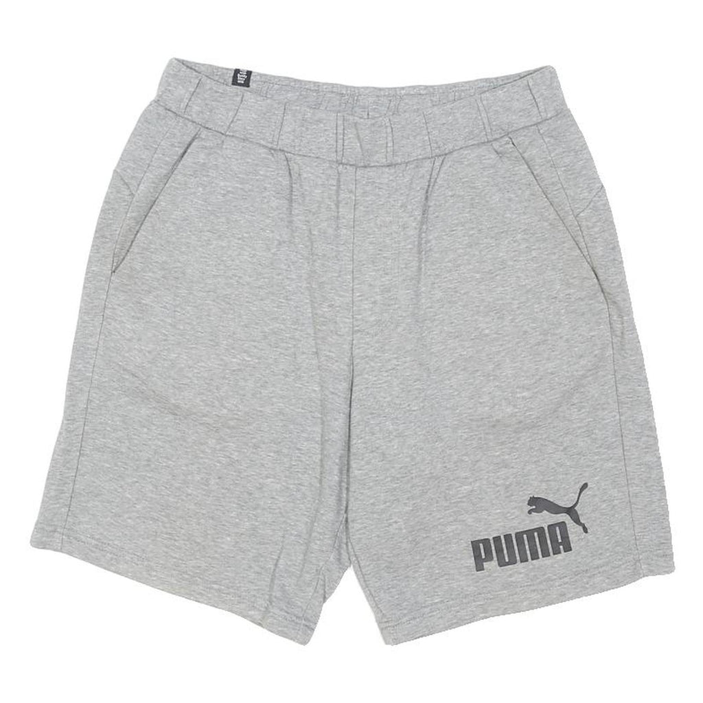 PUMA Mens Shorts Grey Casual Cotton Blend M W30 Comfortable Summer
