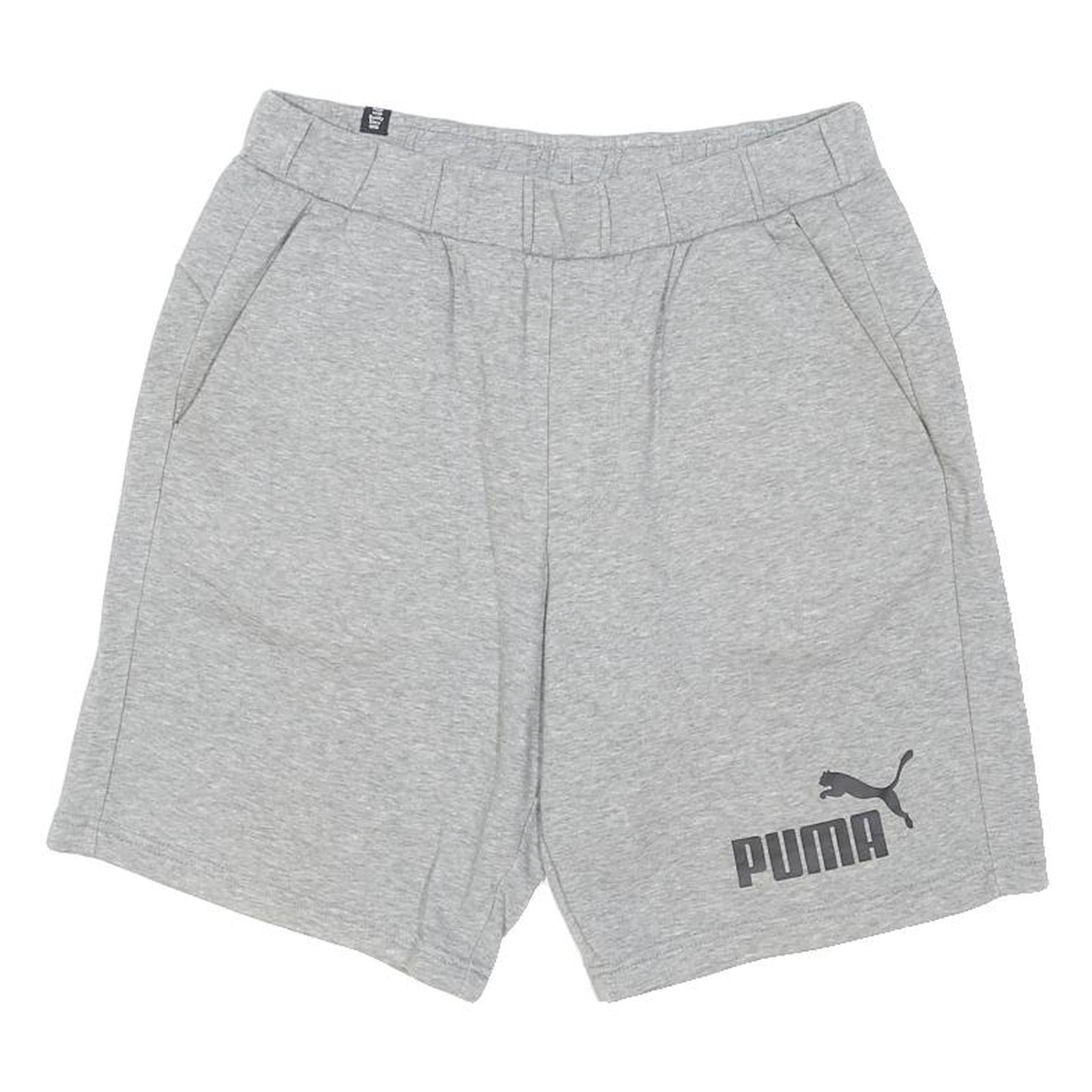 PUMA Mens Shorts Grey Casual Cotton Blend M W30 Comfortable Summer