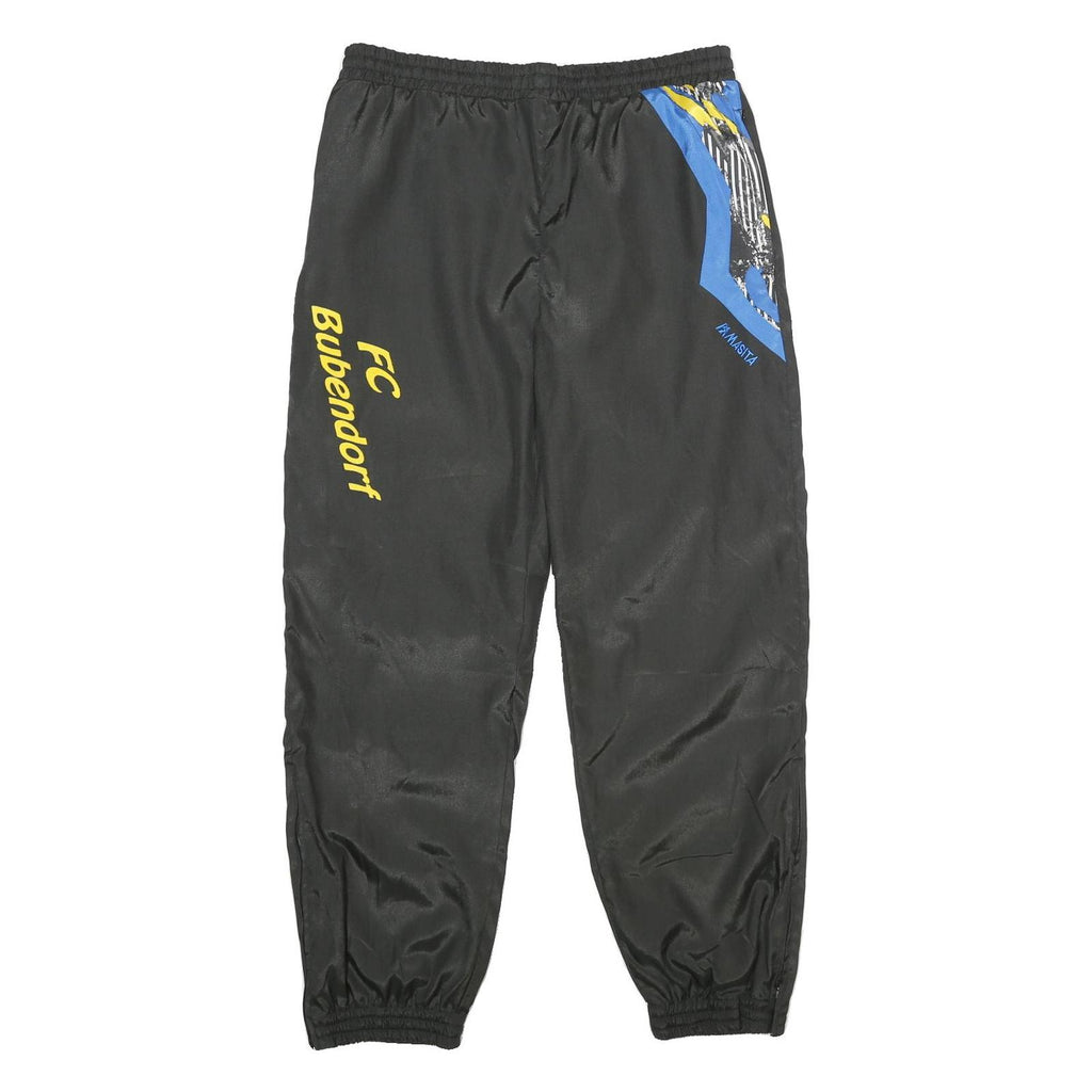 MASITA Mens Joggers Black Blue Yellow FC Bubendorf Slim Tapered M W32 L32