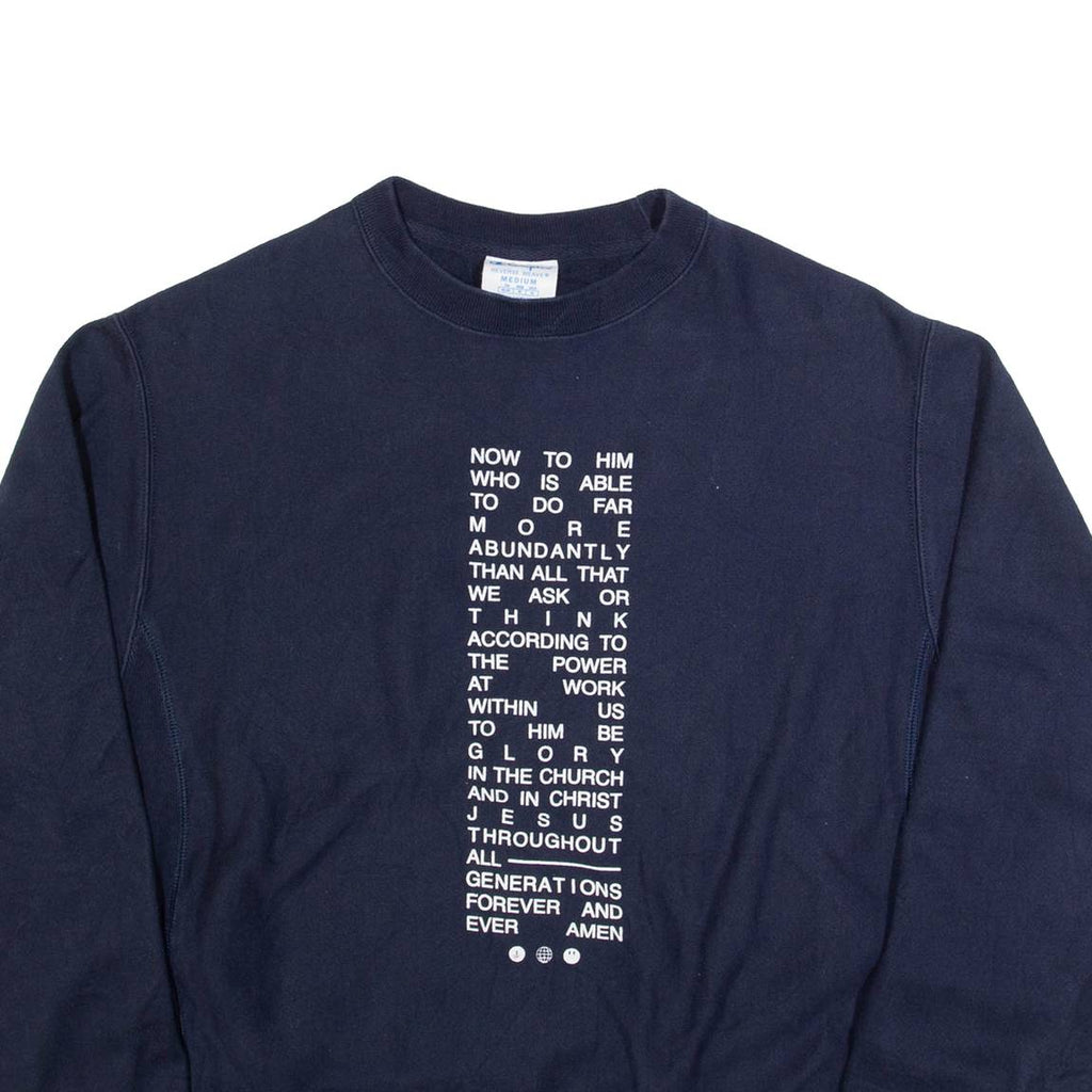 CHAMPION REVERSE WEAVE Mens Sweatshirt Blue M