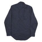 CALVIN KLEIN Mens Blue Shirt M Polyester Blend Long Sleeve Button Collar