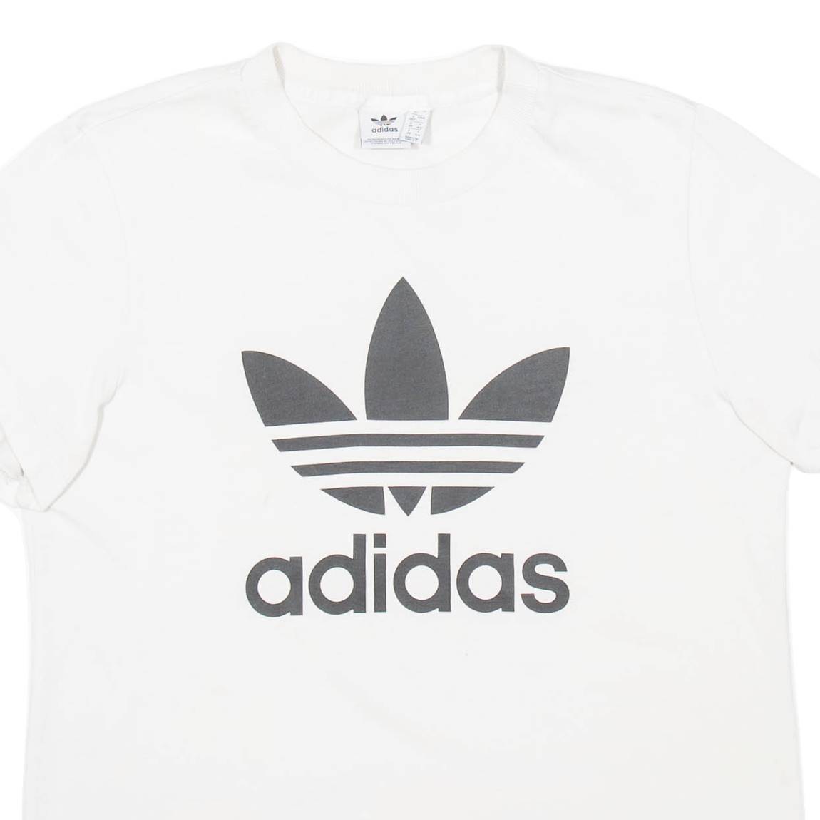 ADIDAS Womens T-Shirt White UK 12