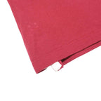 DIADORA Mens Maroon Short Sleeve Plain Polo Shirt L Cotton Casual