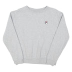 FILA Womens Grey Sweatshirt Crew Neck M Cotton Blend Pullover Casual