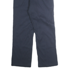 DICKIES Mens Regular Fit Navy Blue Cotton Blend Trousers W32 L28 Workwear Casual