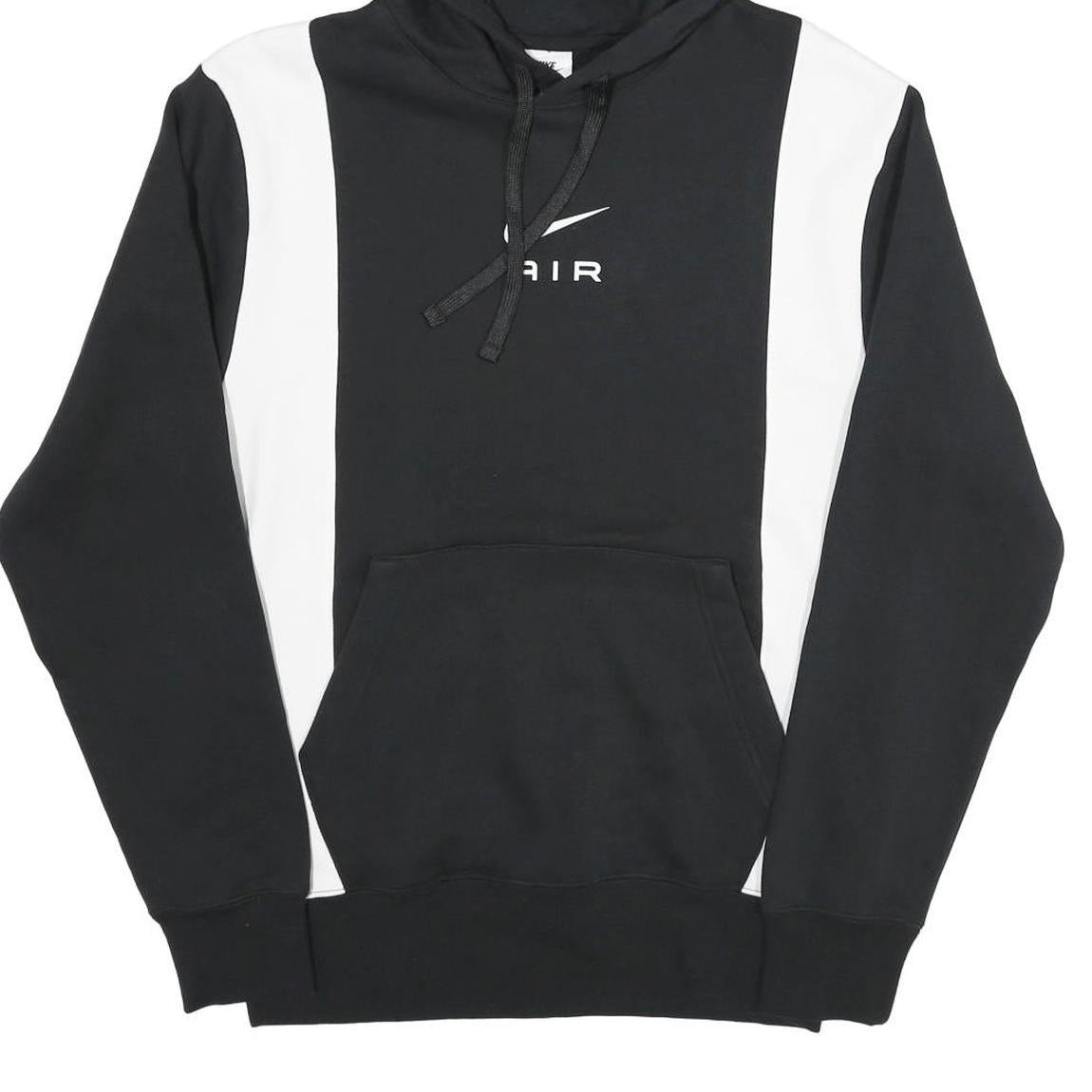 NIKE Mens Black & White Air Pullover Hoodie XS Sporty Streetwear