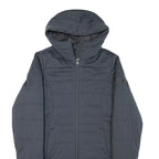 BERGHAUS Womens Black Outdoor Jacket UK 12 Polyester Blend Zip Hooded Quilted