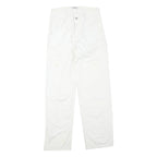 CARHARTT Womens White Cotton Blend Regular Straight Trousers W28 L30 Workwear