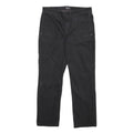 TIMBERLAND Mens Regular Black Cotton Blend Zip Trousers W32 L29 Casual Wear