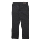 TIMBERLAND Mens Regular Black Cotton Blend Zip Trousers W32 L29 Casual Wear