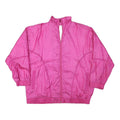 LAUREN BROOKE Womens Pink Jacket 2XL Polyester Blend Zip Plain Casual