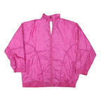 LAUREN BROOKE Womens Pink Jacket 2XL Polyester Blend Zip Plain Casual