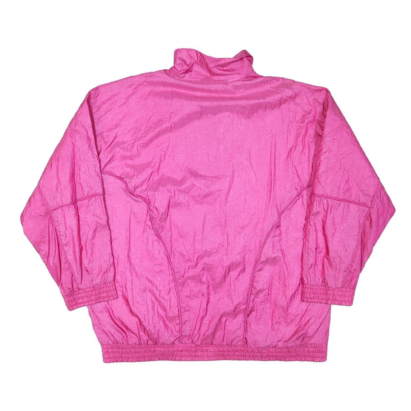 LAUREN BROOKE Womens Pink Jacket 2XL Polyester Blend Zip Plain Casual
