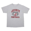 CHAMPION Mens Grey Jesuit Football Graphic T-Shirt XL Short Sleeve Crew Neck