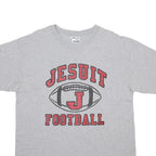 CHAMPION Mens Grey Jesuit Football Graphic T-Shirt XL Short Sleeve Crew Neck