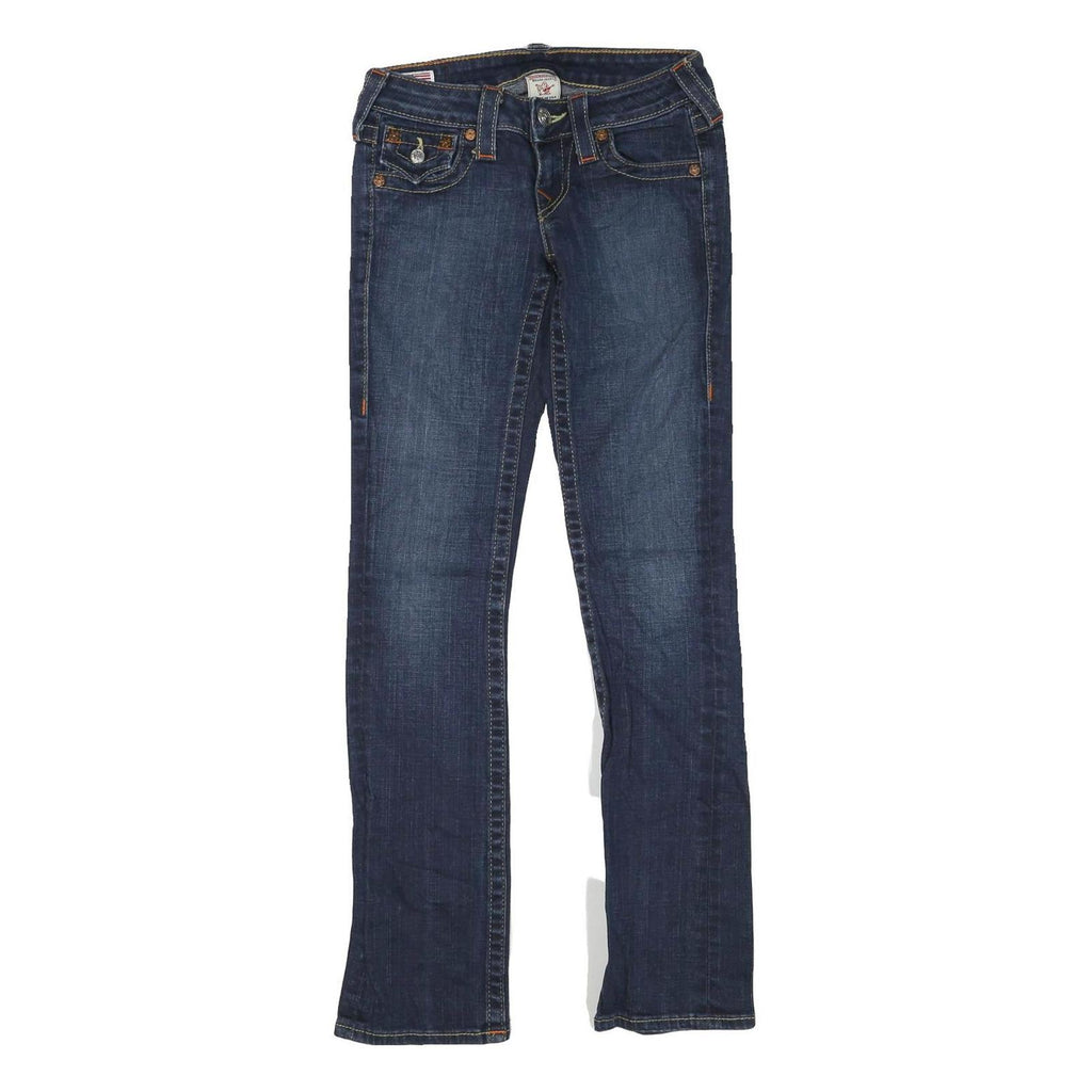 TRUE RELIGION Womens Jeans Blue Regular Straight Denim Medium W24 L30 Classic