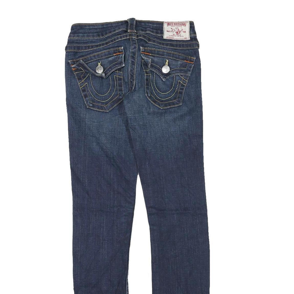 TRUE RELIGION Womens Jeans Blue Regular Straight Denim Medium W24 L30 Classic