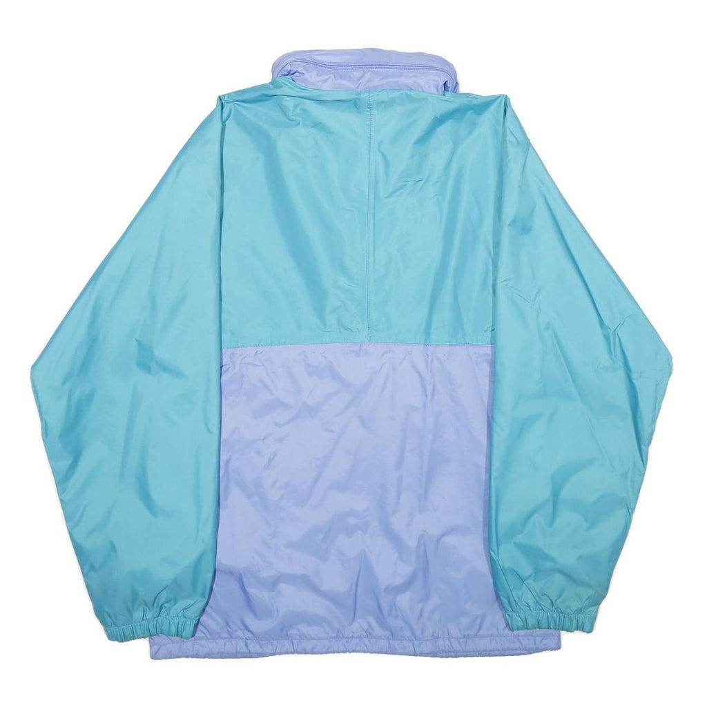 AQUA GUARD Mens Blue & Lilac Waterproof Jacket L Polyamide Blend Plain