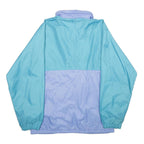 AQUA GUARD Mens Blue & Lilac Waterproof Jacket L Polyamide Blend Plain