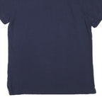 TOMMY HILFIGER Mens Blue Short Sleeve Plain M Cotton Blend Polo Shirt Classic