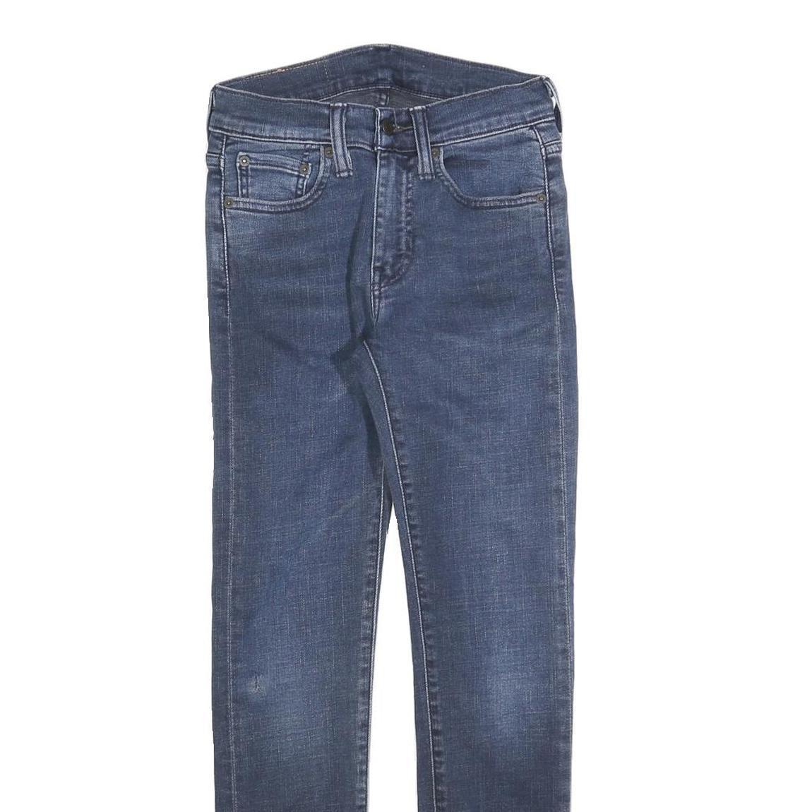 LEVI'S 519 Mens Jeans Blue Slim Skinny Denim Medium W26 L27 Zip Pocket Casual