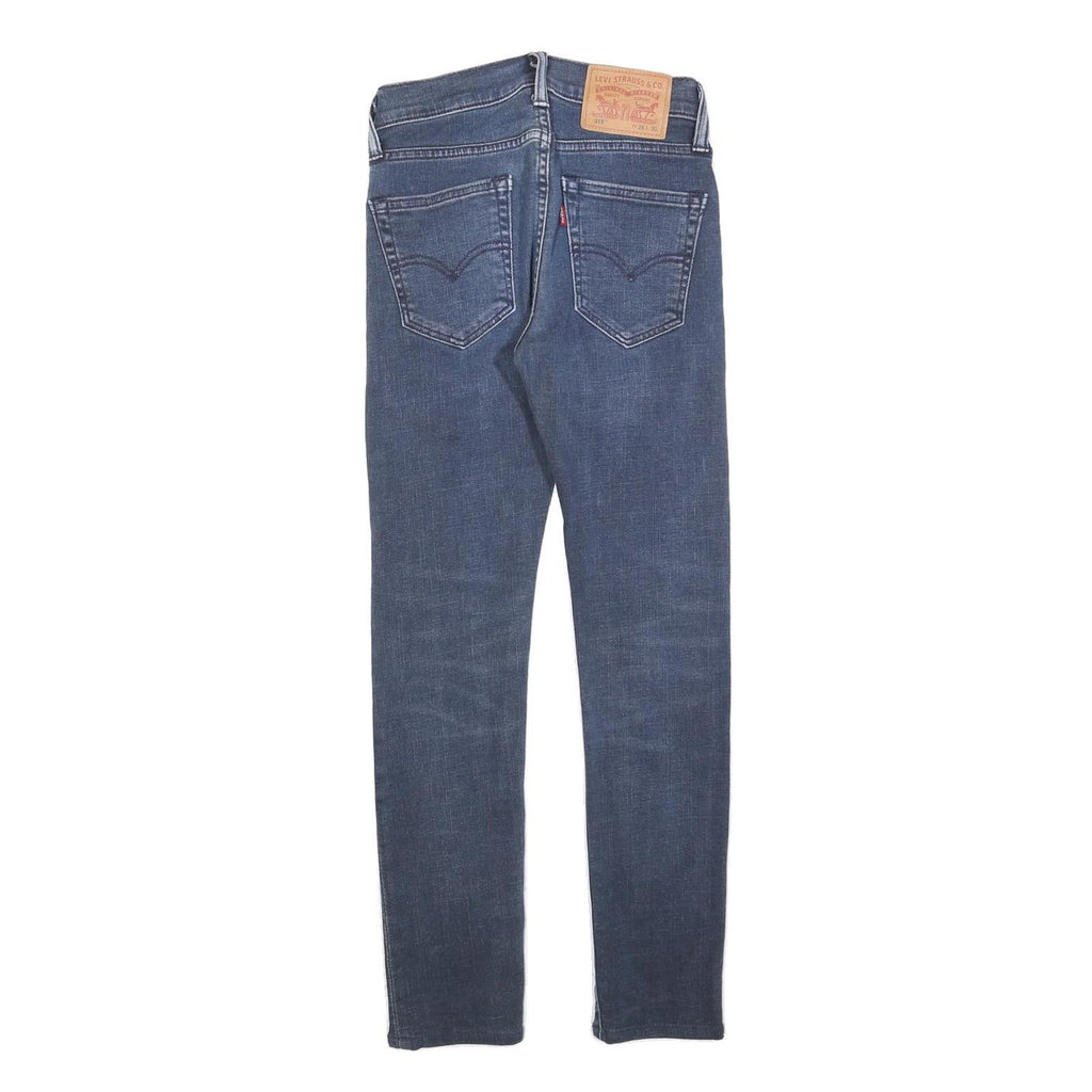 LEVI'S 519 Mens Jeans Blue Slim Skinny Denim Medium W26 L27 Zip Pocket Casual