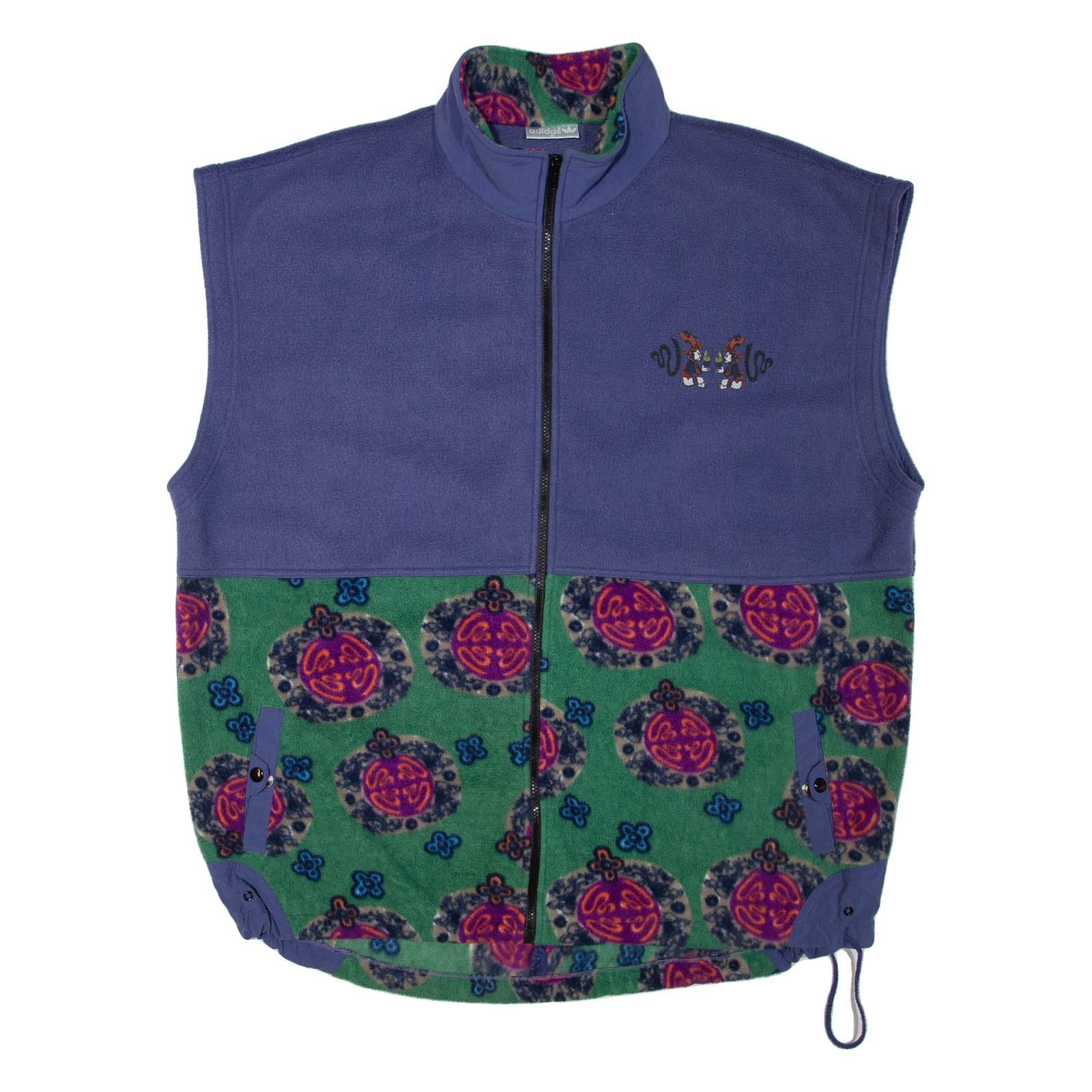 ADIDAS RARE Womens Fleece Jacket Purple XL