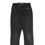 WRANGLER Mens Jeans Black Regular Straight Denim Medium W30 L36 Classic Fit Zip