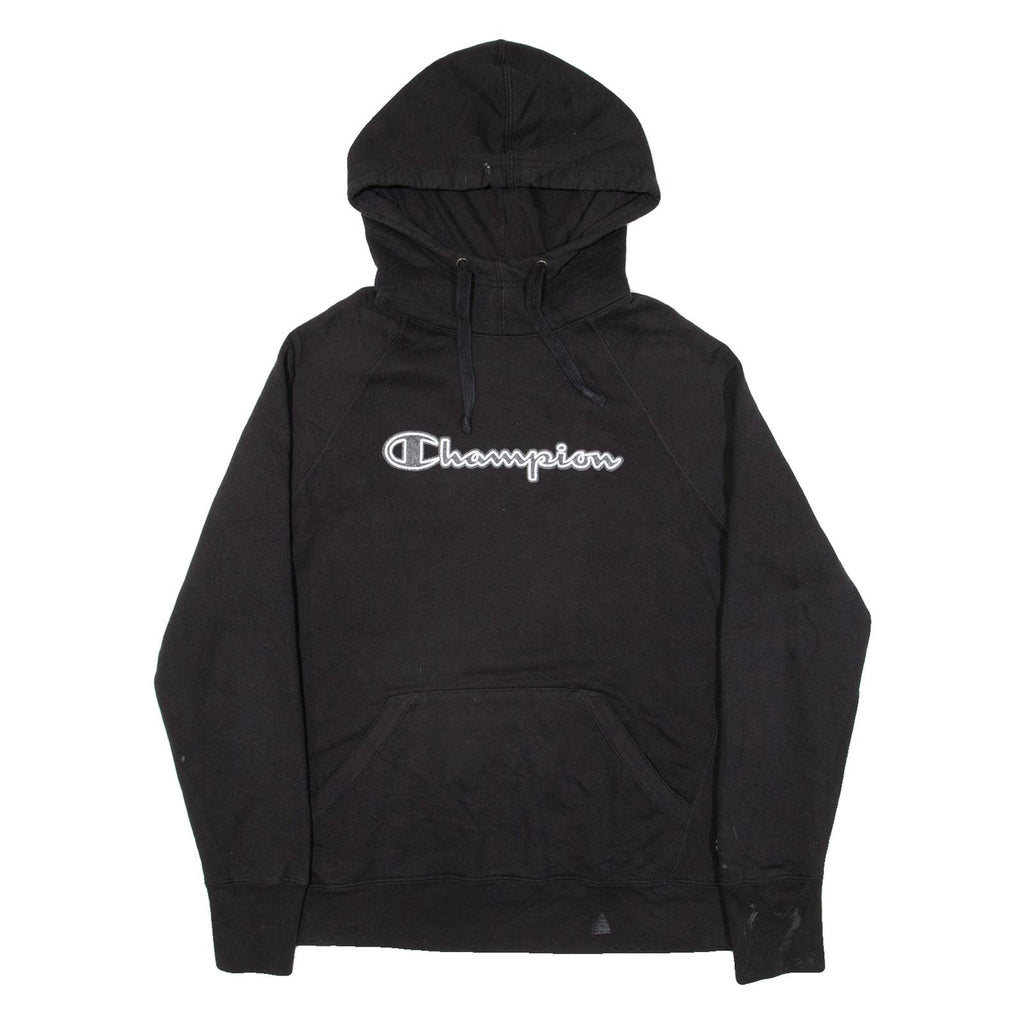 CHAMPION Womens Black Hoodie M