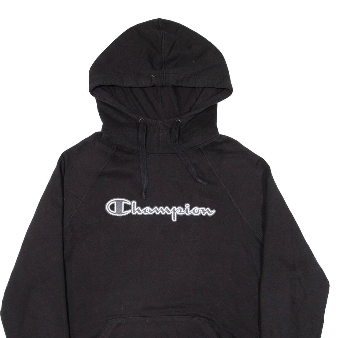 CHAMPION Womens Black Hoodie M