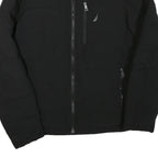 NAUTICA Mens Black Jacket L Polyester Blend Zip Puffer Casual Warm
